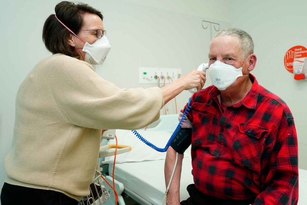 GV Health nurse with patient